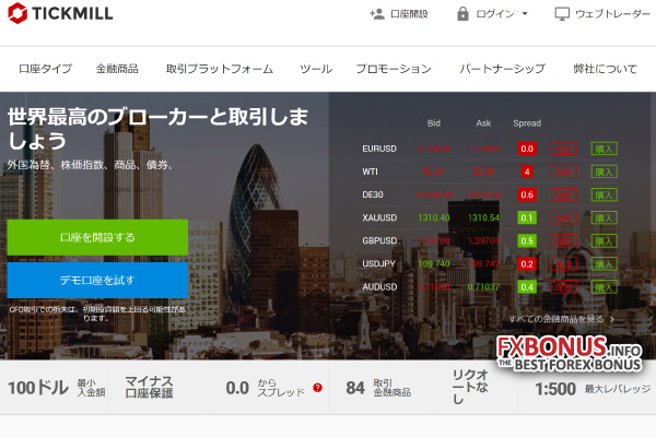 Tickmill-Non-Deposit-Bonus-FX-Forex-CFD-Campaign-Promotion-Japanese