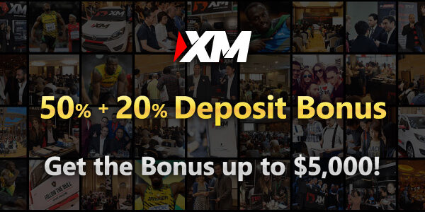 XM 50% + 20% Deposit Bonus