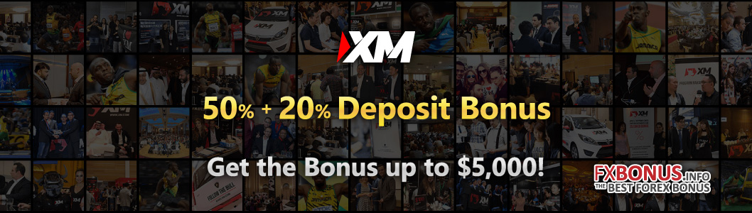 XM 50% + 20% Deposit Bonus