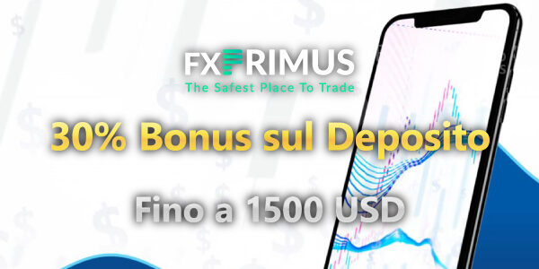 FXPrimus 30% Bonus sul Deposito