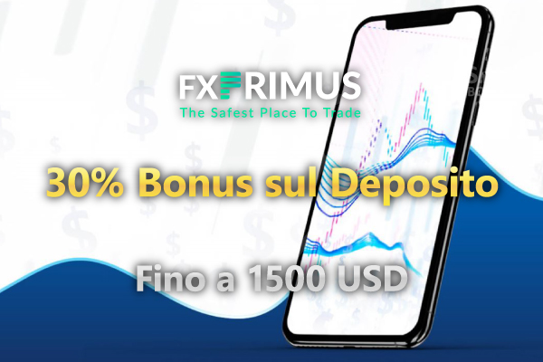 FXPrimus 30% Bonus sul Deposito