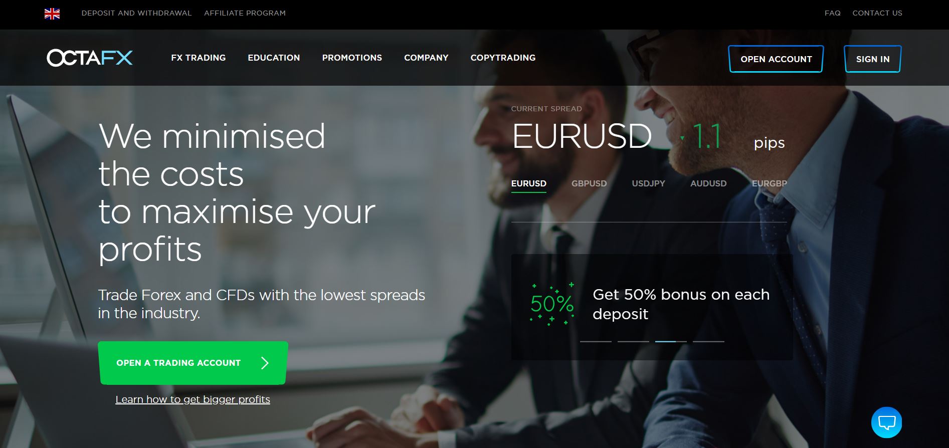 sito ufficiale del broker forex cfd octafx