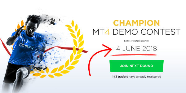 octafx mt4 metatrader4 demo trading contest account opening period