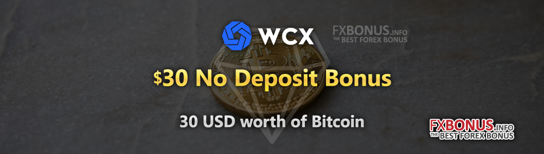 wcx-$30-welcome-no-deposit-bonus-promotion-bitcoin-banner