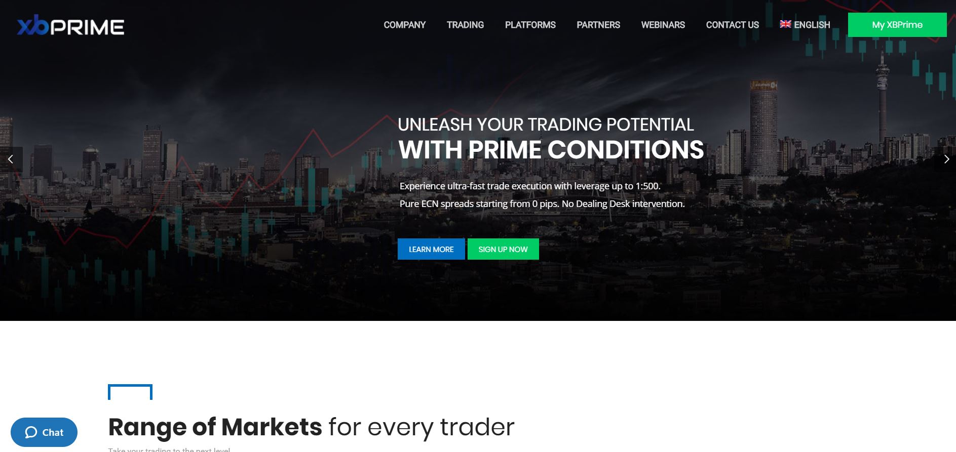 xbprime official website screenshot