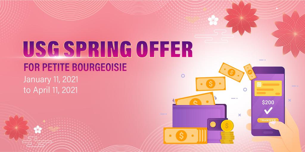 USG Spring Offer for petite bourgeoisie