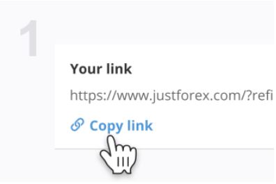 Find your referral link in the Back Office and copy your link