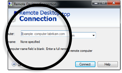 From the Remote Desktop Connection window, simply type in the IP address of the XM VPS provided and click the Connect button.