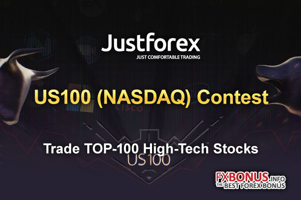 Participate-in-the-contest-of-JustForex,-trade-TOP-100-High-Tech-(US100)-and-Win