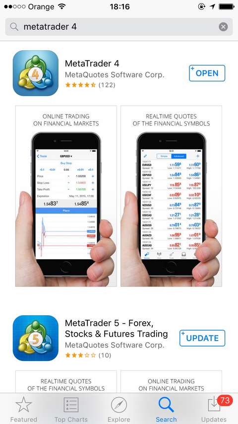 octarfx Install the application