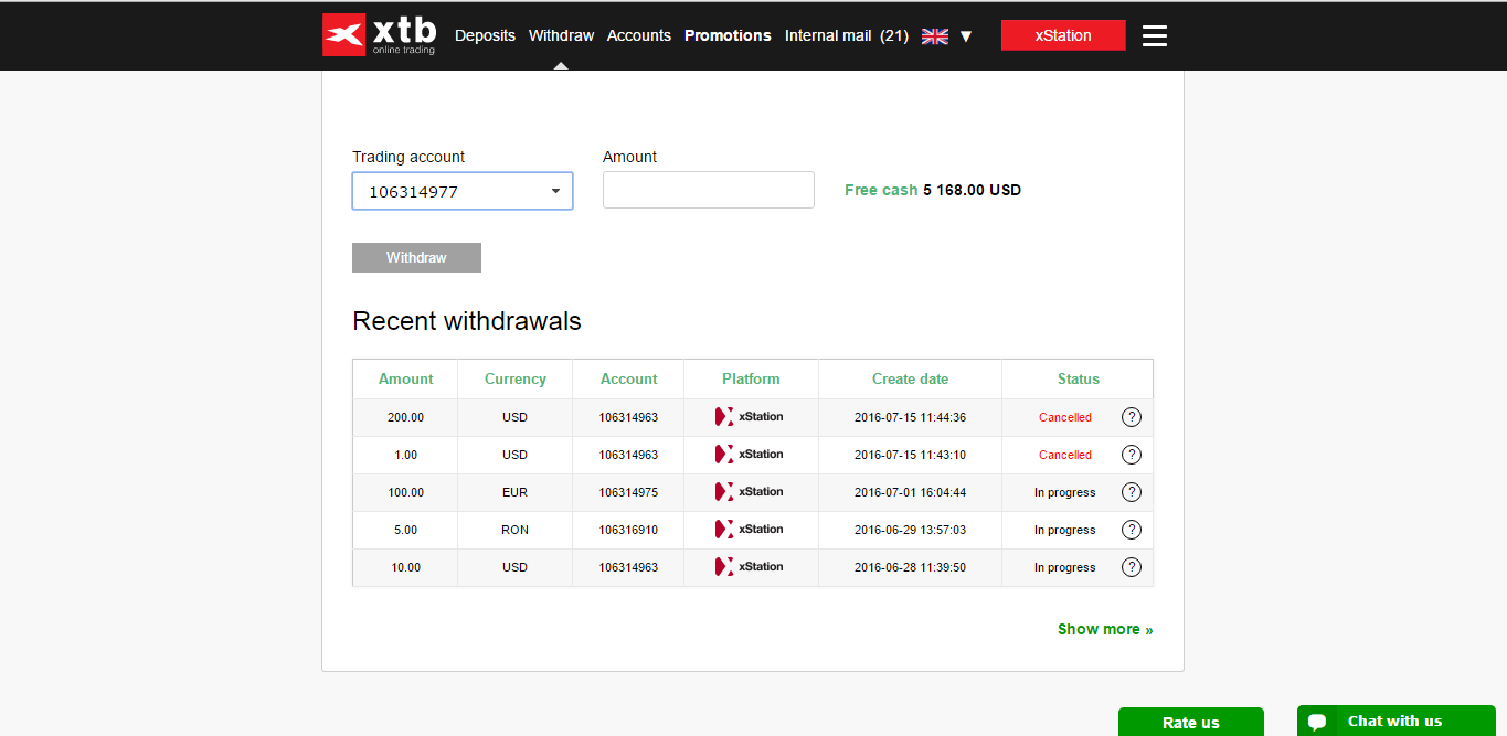 If you want to process a fund withdrawal from your account, the first thing to do is log into your Client Office .