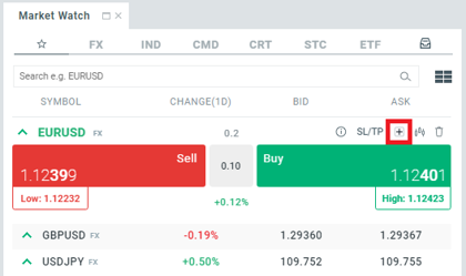 how to place an order on XTB xstation platform