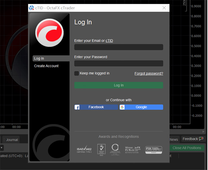 octafx ctrader desktop download install Log in to your account