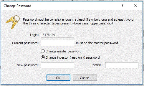 How to create FXPro MT4 and MT5 investor password