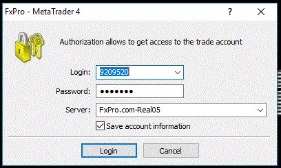 How to log in to the MT4 trading platform