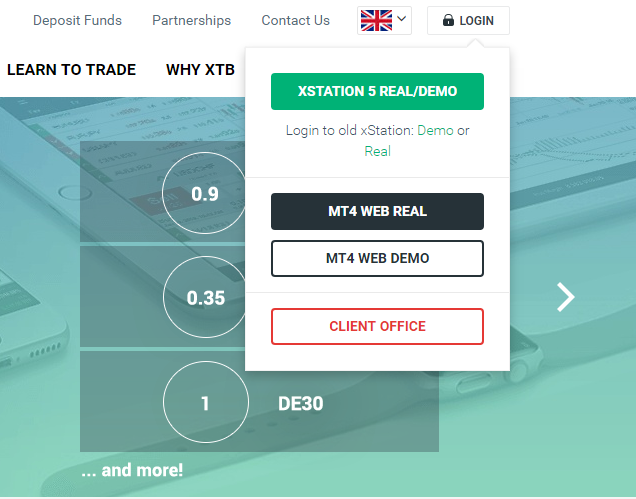 how to log in to xtb xstation trading platform