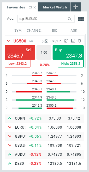 placing orders on XTB xstation trading platform