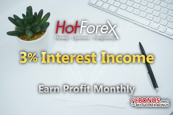 HotForex-gives-aways-up-to-3%-annual-interest-income-on-your-free-margin.