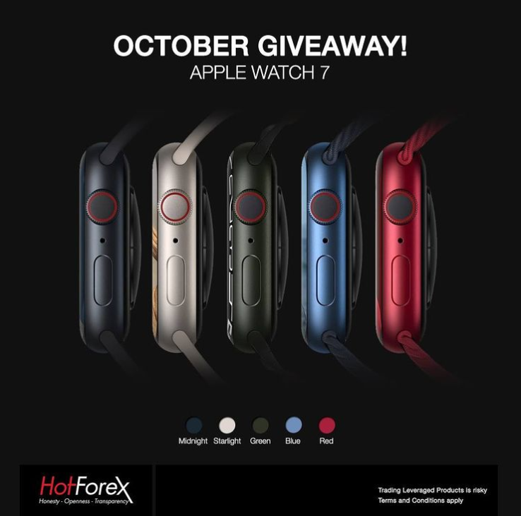 October Giveaway open! Win an amazing Apple Watch Series 7! hotforex