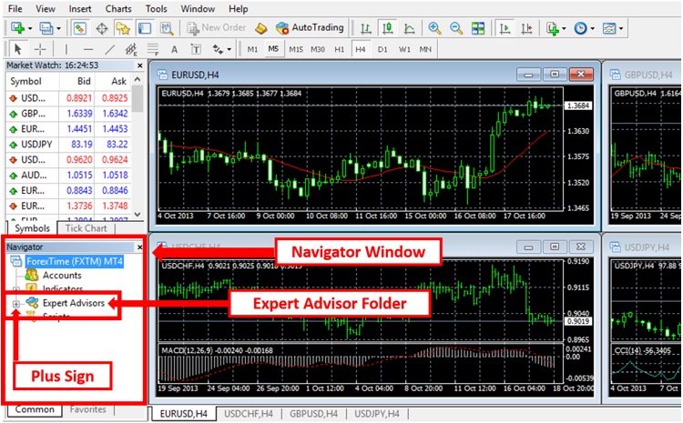 how to set up eas on metatrader