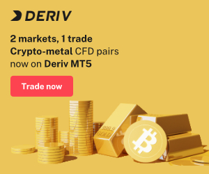 Deriv 2 Markets, 1 Trade Crypto-Metal CFD pairs now on Deriv MT5