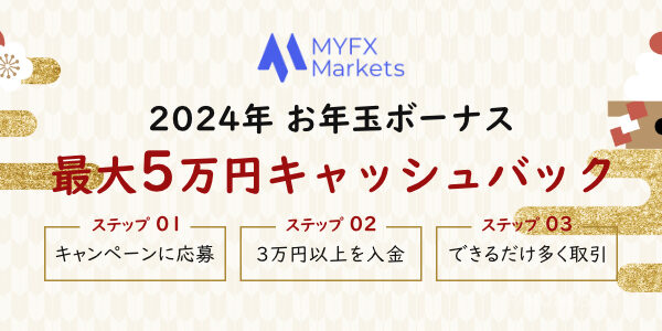 MyFXMarkets お年玉ボーナス 最大5万円キャッシュバック