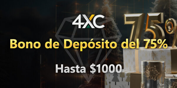 4XC Bono de Depósito del 75%