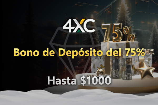 4XC Bono de Depósito del 75%