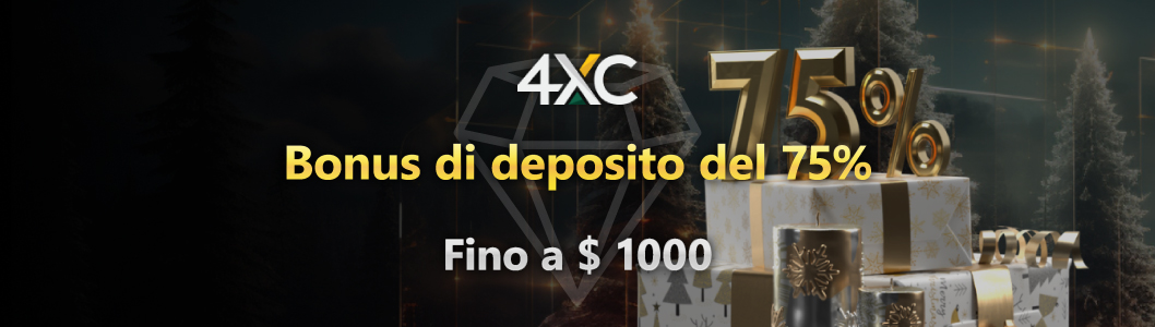 Bonus di deposito del 75% 4xc