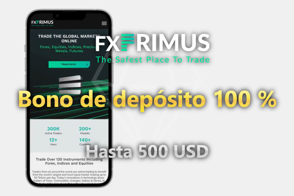 Bono de Depósito del 100% de FXPrimus